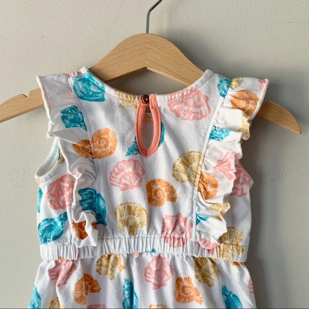 Burt’s Bees Baby Shell Print Romper